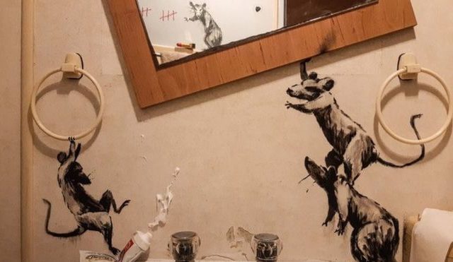 Artist Banksy Reveals His Latest Shelter-At-Home Masterpiece