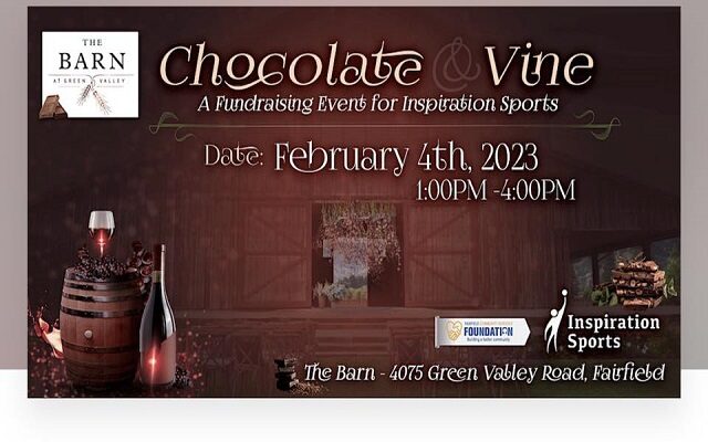 Be A Part Of February’s “Chocolate And Vine” Event At The Barn In Fairfield!