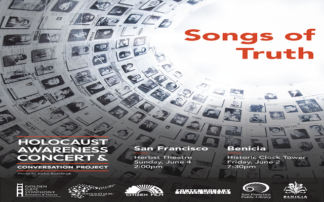 “Songs Of Truth: Holocaust Awareness Concert” Comes To Benicia On June 3rd