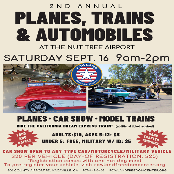 <h1 class="tribe-events-single-event-title">Vacaville: Planes, Trains & Automobiles</h1>