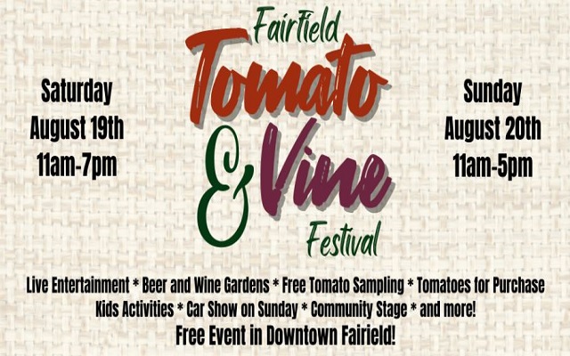 <h1 class="tribe-events-single-event-title">Fairfield: 31st Annual Tomato & Vine Festival</h1>